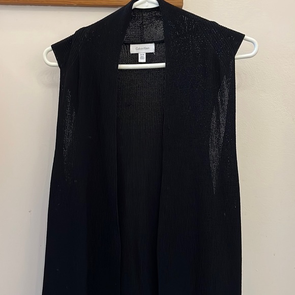 calvin klein cardigan long sleeveless - Picture 1 of 2